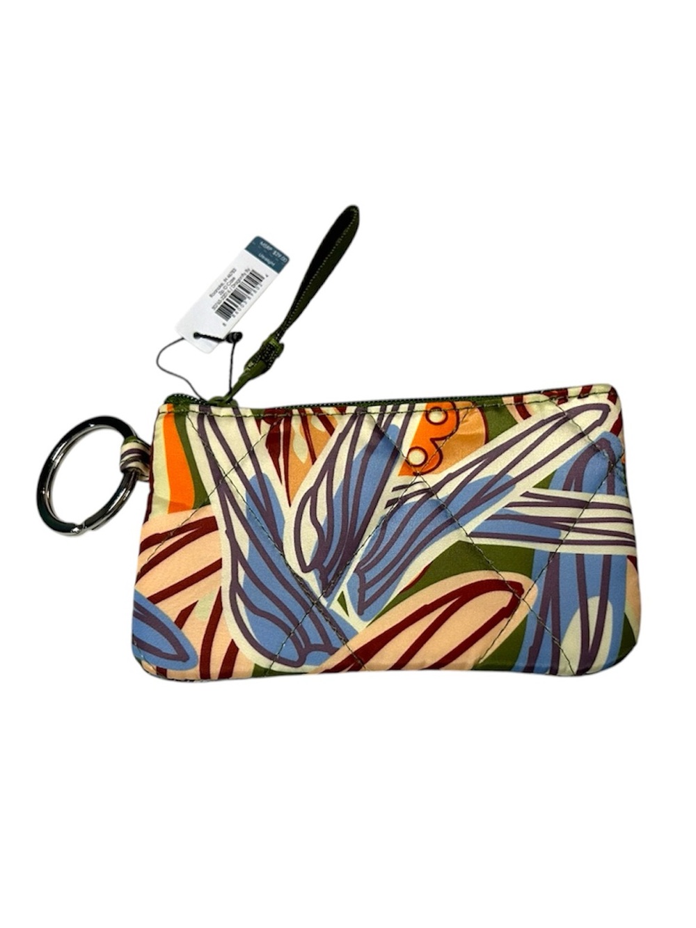 Vera Bradley Tropical Leaf Print Wristlet